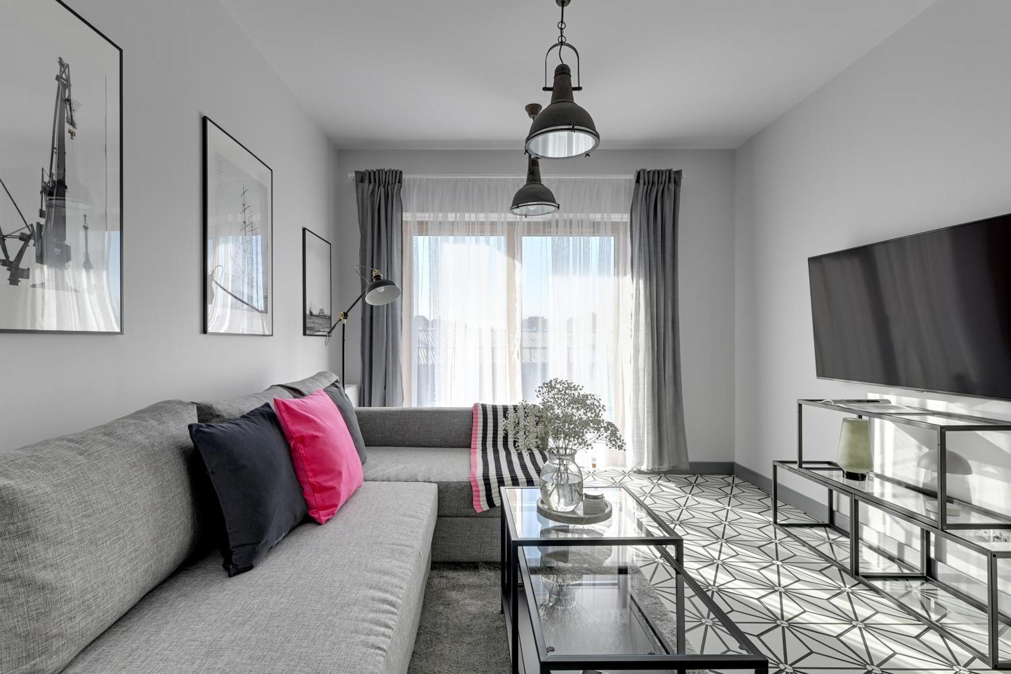 Nadmotlawie Riverside - Parking, Sauna & Gym By Downtown Apartments 그단스크 객실 사진